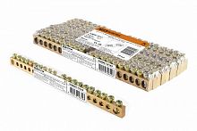 Шина "N" нулевая 6х9мм 20/2 (20 групп/крепеж по краям) TDM инд. стикер TDM (SQ0801-0163)