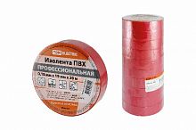Изолента ПВХ профессиональная 0,18х19мм Красная 20м TDM (1/10/200)