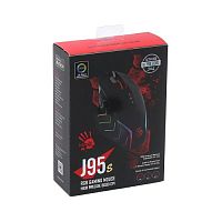 Мышь проводная игровая A4TECH Bloody J95s (8000dpi) USB (9but),черный (1/40) (J95S STONE BLACK ACTIVATED)