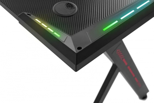 Игровой стол DEFENDER Gamer RGB,подвес кружки+гарн., черн. (64330) фото 5