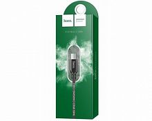Кабель USB - микро USB HOCO X14 Times speed, 2.0м, круглый, 2.0A, ткань, цвет: чёрный (1/33/330) (6957531062905)
