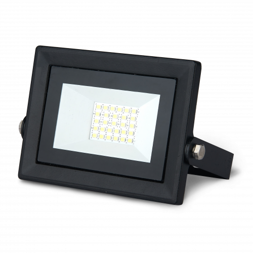 Прожектор светодиодный GAUSS Qplus 20W 2000lm 6500K 200-240V IP65 черный (1/20) (613511320)