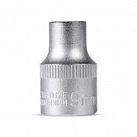 Головка на 9 мм SMARTBUY торцевая, шестигранная, под квадрат 1/2", CR-V, tools (1/200) (SBT-SW-9-12p1)