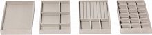 Набор органайзеров DEFENDER HOME GS-9364 серый бархат,21.2×12.6×2.4*4 (1/36) (28937)