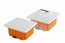 Распаячная коробка СП 92х92х45мм, крышка, пл. лапки, IP20, инд. штрихкод, TDM (SQ1403-1022)