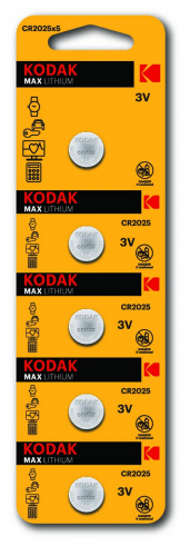 Элемент питания KODAK  CR 2025 BL5  (60/360/69120) (Б0018716) фото 2