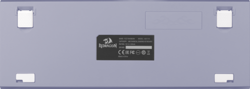 Клавиатура проводная игровая механическая REDRAGON Fizz Радужн,61 клав,тих,серо-белая (1/10) (70675) фото 3