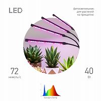 Светильник для растений на прищепке ЭРА FITO-40W-АLED-RaL полного спектра 40 Вт (1/16) (Б0068288)