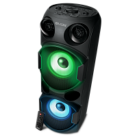 Портативная аудиосистема напольная SVEN АС PS-750 (80 Вт, TWS, Bluetooth, FM, USB, microSD, LED-дисплей, 4400мА*ч), черный (1/2) (SV-019617)