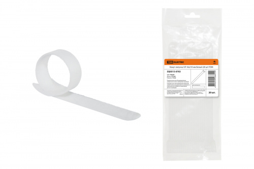 Хомут-липучка ХЛ 16х210 мм белый (20 шт) TDM (1/10/100) (SQ0515-0703) Хомут-липучка ХЛ 16х210 мм белый (20 шт) TDM (1/10/100) (SQ0515-0703)