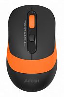 Беспроводная мышь A4TECH Fstyler FG10S (2000dpi) silent, черный/оранжевый (1/60) (FG10S ORANGE)