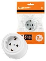 Розетка 2П+З 16А 250В белая «Виви» TDM (6/36) (SQ1820-1012)