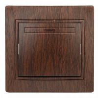 Выключатель INTRO с подсветкой, 10АХ-250В, скрытой установки, Plano, венге (1/10/200/2400) (Б0030036)