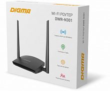 Роутер DIGMA DWR-N301 N300 10/100BASE-TX белый