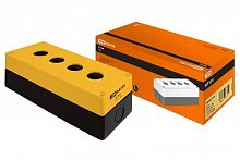 Корпус КП104 для кнопок 4места желтый TDM (SQ0705-0009)