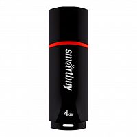 Флеш-накопитель USB  4GB  Smart Buy  Crown  чёрный (SB4GBCRW-K)