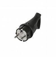 Вилка SMARTBUY угловая с кольцом каучуковая 16A, 230В, 2P+PE, IP44 (SBE-16-P08-R) (1/20)