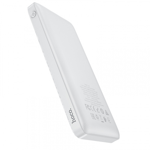 Мобильный аккумулятор Аккумулятор внешний HOCO J72 Easy travel, 10000mAh 2USB 2.0A Li-pol, цвет: белый (1/40) (6931474738387) фото 2 Мобильный аккумулятор Аккумулятор внешний HOCO J72 Easy travel, 10000mAh 2USB 2.0A Li-pol, цвет: белый (1/40) (6931474738387) фото 2