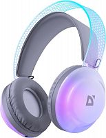 Наушники полноразмерные DEFENDER FreeMotion B651, RGB, Bluetooth, белый (1/16) (63651)