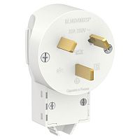 Вилка силовая С/У BLANCA 2P+N 32А 250В бел. Systeme Electric BLNSV003231 (1/6/36)