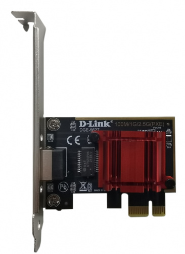 PCI Express адаптер D-LINK DGE-562T/A2A, с 1 портом 100/1000/2.5GBase-T