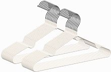 Набор вешалок для одежды DEFENDER HOME CLH-271 белый, 20 шт, металл, 41 см (1/8) (28275)