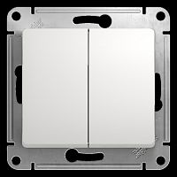 Механизм переключателя проходного 2-кл. С/У GLOSSA 10А IP20 (сх. 6/2) 10AX бел. Systeme Electric GSL000165 (1/20/160)