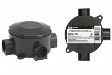 Распаячная коробка TDM ОП D80х35мм, IP42, 3-х рожковая, черная, инд. штрихкод (1/150/150) (SQ1401-4054)