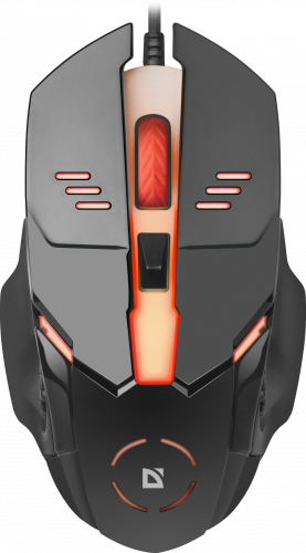 Мышь проводная игровая DEFENDER Ultra Gloss MB-490, USB, подсветка 7 цветов, 4 кнопки, 800-1000dpi, черный (1/40) (52490) фото 2