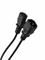 Кабель монитор - компьютер (UPS -> устройство) 220V {IEC-320-C13/C14} 1,8м, Telecom <TP020-1.8-BK> (1/100)