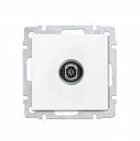 Розетка SMARTBUY скрытая установка, 1-местная телевизионная белая "Нептун" (SBE-05w-S1-TV)