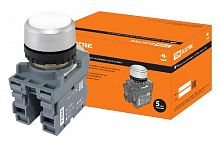 Кнопка MP1-20W в сборе d22мм 1з+1р белая TDM (SQ0747-0005)