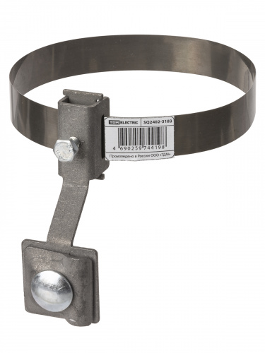 Держатель хомут Ø10-250 мм нержавеющая сталь, с выносом для прута Ø6-10 мм, стальной зажим TDM (1/50) (SQ2402-3183) фото 2
