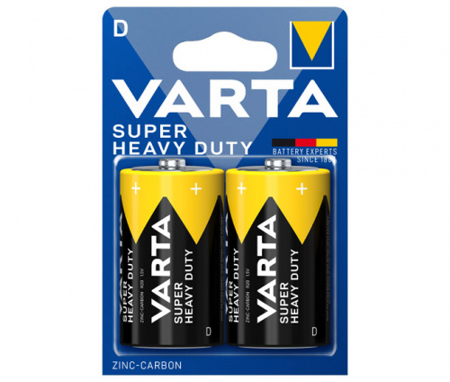 Элемент питания VARTA  R20 SUPERLIFE (2 бл)  (2/24/120) (02020101412)