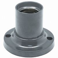 Патрон ECOLA накладной прямой E27 Серебряный (10/300) (AB7STSEAY)