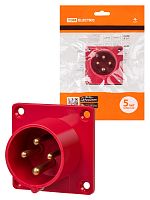 Вилка 614 скрытая 3Р+РЕ 16А 380В IP44 TDM (20/120) (SQ0607-0002)