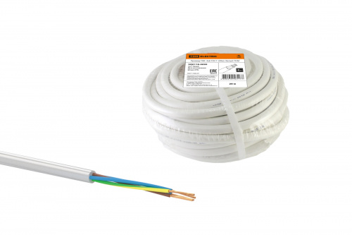 Провод TDM ПВС 4х6 ГОСТ (20м), белый (1/20/20) (SQ0118-0090) Провод TDM ПВС 4х6 ГОСТ (20м), белый (1/20/20) (SQ0118-0090)