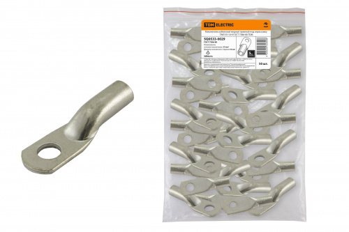 Наконечник медный луженый ТМЛ 35-10-9 ГОСТ 7386-80 TDM (1/50/500) (SQ0533-0029) Наконечник медный луженый ТМЛ 35-10-9 ГОСТ 7386-80 TDM (1/50/500) (SQ0533-0029)