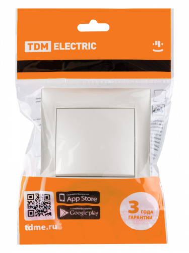 Выключатель 1 кл. 10А перламутр "Лама" (10/120) TDM (SQ1815-0801) фото 3