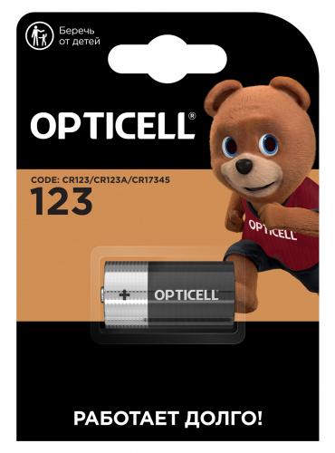 Элемент питания OPTICELL SPECIALTY CR123 BL1 (1/20) (6060014)