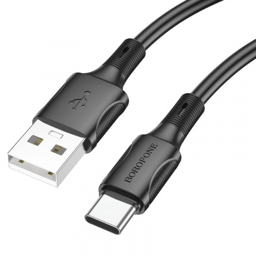 Кабель USB - Type-C Borofone BX80, 1.0м, круглый, 2.4A, силикон, цвет: чёрный (1/360) (6974443385229) Кабель USB - Type-C Borofone BX80, 1.0м, круглый, 2.4A, силикон, цвет: чёрный (1/360) (6974443385229)