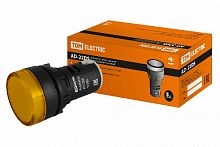 Лампа AD-22DS(LED)матрица d22мм желтый 110В AC/DC TDM (SQ0702-0030)
