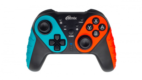Беспроводной геймпад RITMIX GP-036BTH Bluetooth, Android,NS,ПК, красный/черный/синий (1/20) (80001492)