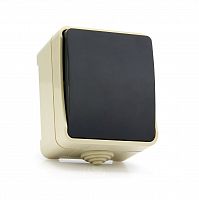Выключатель SMARTBUY наружная установка 1-клавишный 10А, IP 54 "Сатурн" (SBE-04w-10-SW1-0) (1/18/216)