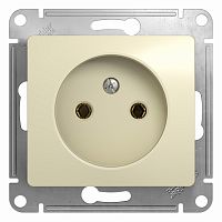 Механизм розетки 1-м С/У GLOSSA 16А IP20 без заземл. беж. Systeme Electric GSL000241 (1/20/160)