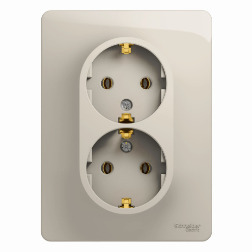 Розетка 2-м С/У GLOSSA 16А IP20 250В с заземл. в сборе молоч. Systeme Electric GSL000924 (1/10/60) Розетка 2-м С/У GLOSSA 16А IP20 250В с заземл. в сборе молоч. Systeme Electric GSL000924 (1/10/60)