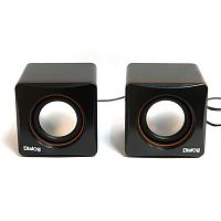 Колонки DIALOG Colibri AC-04UP, черный/оранжевый, 2.0, 6W, питание от USB (1/5/20) (AC-04UP black-orange)