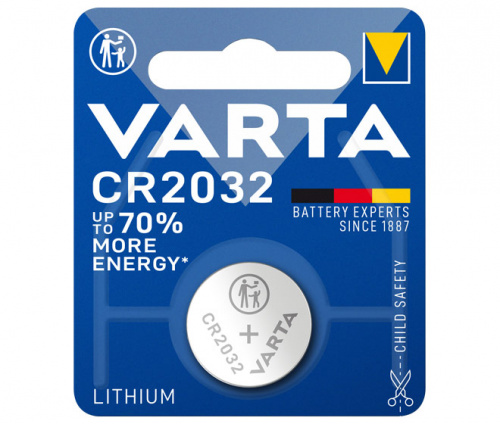 Элемент питания VARTA  CR 2032 Electronics (1 бл)  (1/10/100) (06032112401)