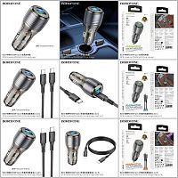 Блок питания автомобильный 1 USB, Type-C Borofone BZ30 Absolute, PD30Вт, кабель Type-C -8 pin, цвет: черный (1/37/148) (6941991112515)