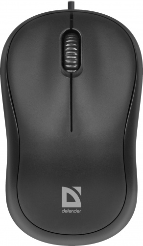 Мышь проводная DEFENDER Patch MS-759, USB, 3 кнопки, 1000 dpi, черный (1/100) (52759) фото 3